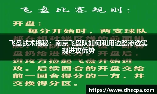飞盘战术揭秘：南京飞盘队如何利用边路渗透实现进攻优势
